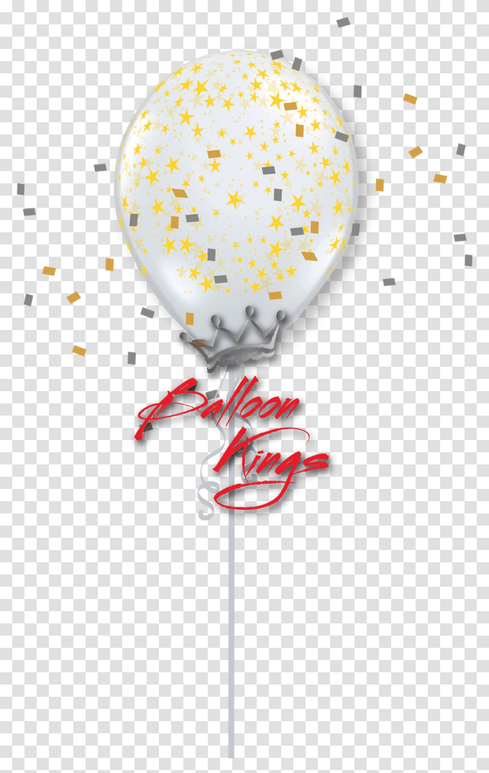 Clear Gold Stars Illustration, Balloon, Confetti, Paper Transparent Png