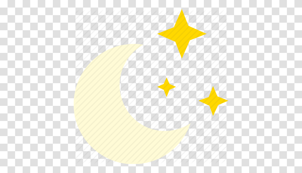 Clear Moon Night Sky Star Starry Icon, Star Symbol, Outdoors, Nature Transparent Png