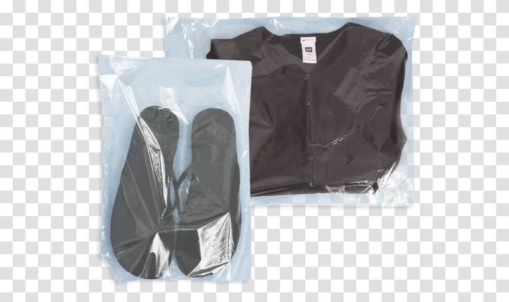 Clear Plastic Lip Bags Pocket, Coat, Plastic Bag, Long Sleeve Transparent Png