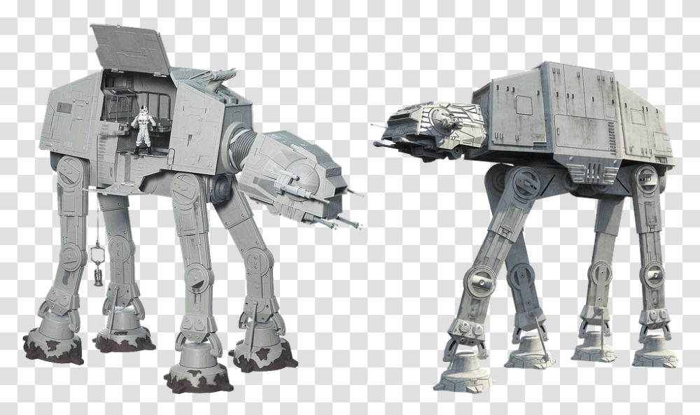 Clear Star Wars Space Background Star Wars At At Figure, Robot, Person, Human, Toy Transparent Png