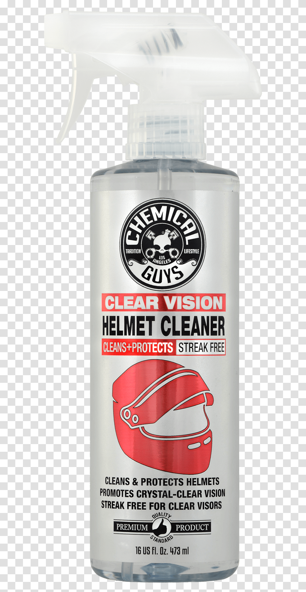 Clear Vision Streak Free Helmet Cleaner Ampamp Chemical Guys Helmet Cleaner, Tin, Can, Spray Can, Aluminium Transparent Png