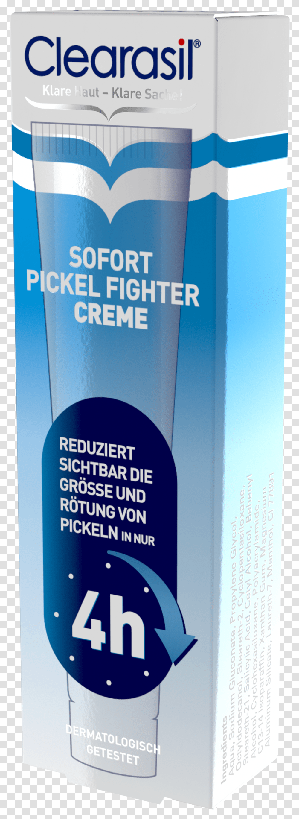 Clearasil Sofort Pickel Fighter Creme Clearasil, Liquor, Alcohol, Beverage, Bottle Transparent Png