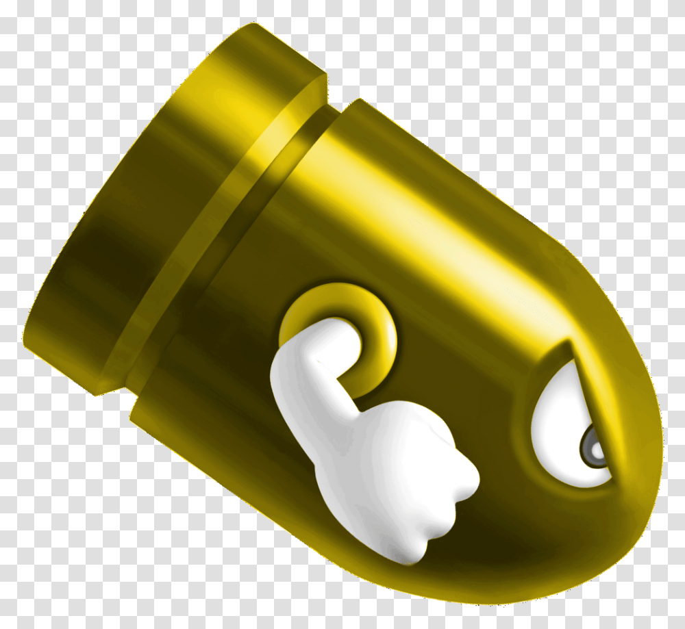 Clearly Should Be Gold Mario Bullet Bill, Text, Light, Ammunition, Weapon Transparent Png