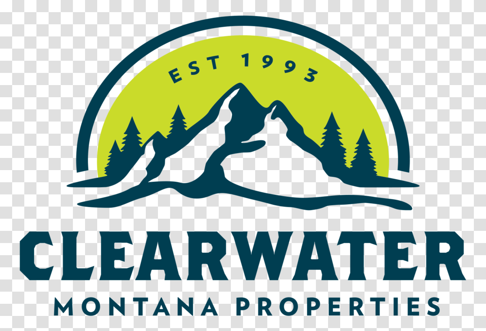 Clearwatermtproperties Logo Greenbackground Deal Lx, Poster, Advertisement, Outdoors Transparent Png