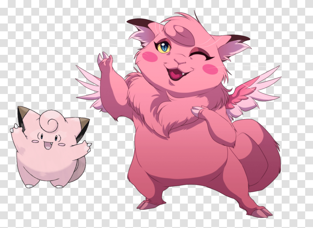 Clefable E Gengar E Clefairy, Animal, Mammal, Wildlife, Cupid Transparent Png