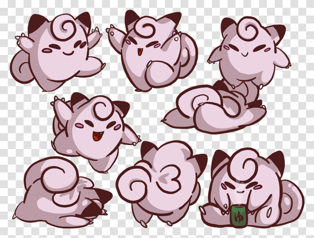 Clefairy Doodles Im Working On My Redbubble Shop Cartoon, Plant, Fruit, Food, Face Transparent Png
