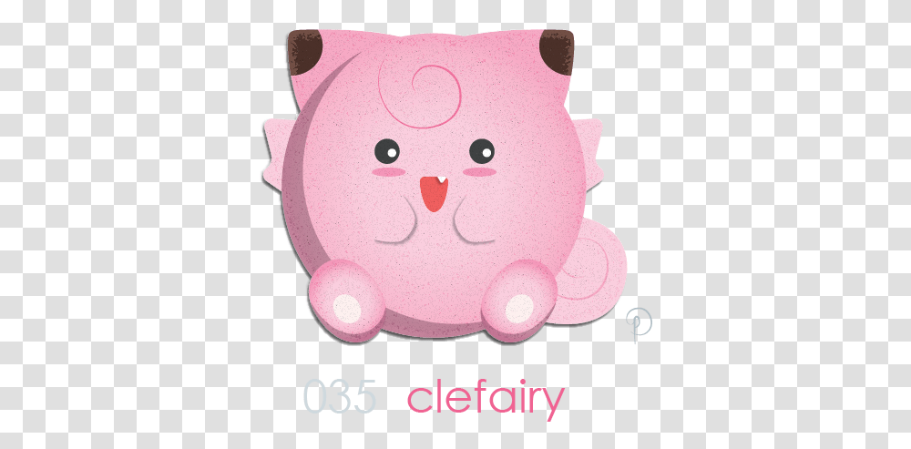 Clefairy So Stuffed Toy, Piggy Bank, Cushion, Bathroom Transparent Png