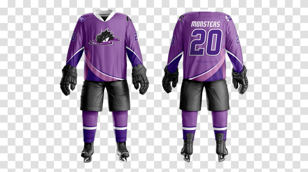 Clem Purplegame Jersey Back Hockey Jersey, Person, Sleeve, Long Sleeve Transparent Png