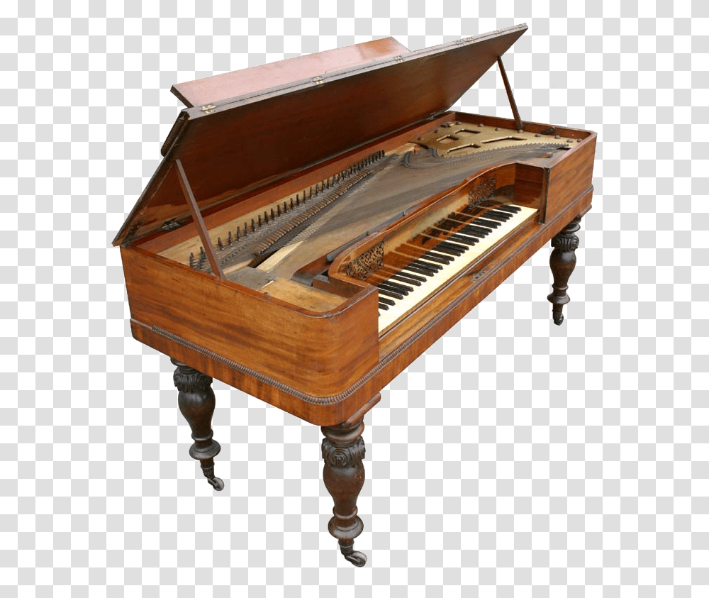 Clementi Square Piano With Lid Raised 1709 Piano, Grand Piano, Leisure Activities, Musical Instrument Transparent Png