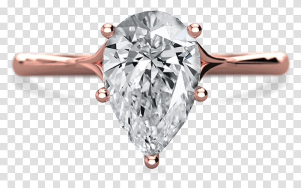 Clementine Pear Cut Solitaire Engagement Ring, Diamond, Gemstone, Jewelry, Accessories Transparent Png