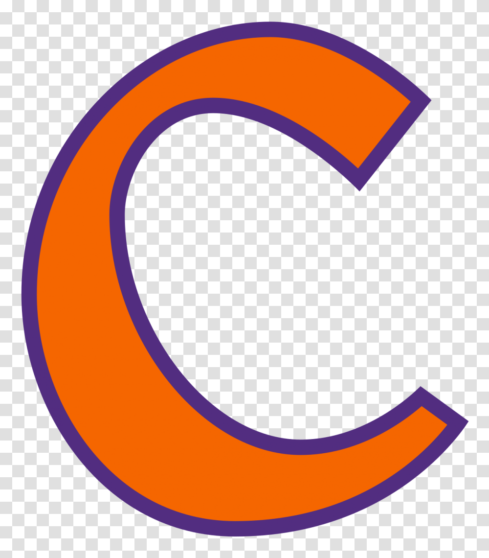 Clemson Baseball Cap Logo Clemson Tigers C Logo, Text, Symbol, Alphabet, Label Transparent Png