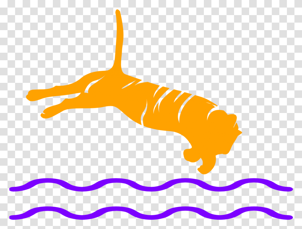 Clemson Club Swimming Clipart Download Clemson Club Swimming, Animal, Sea Life, Outdoors, Water Transparent Png