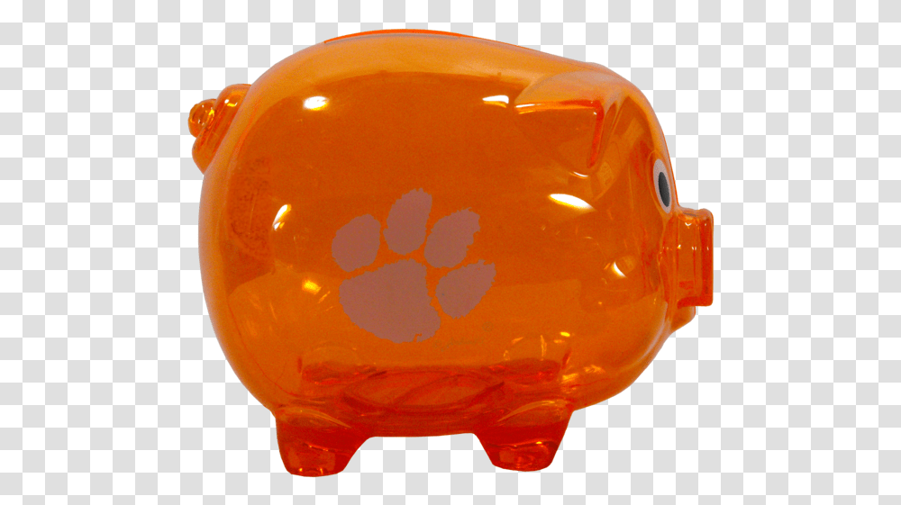 Clemson Orange Piggy Bank, Helmet, Apparel Transparent Png