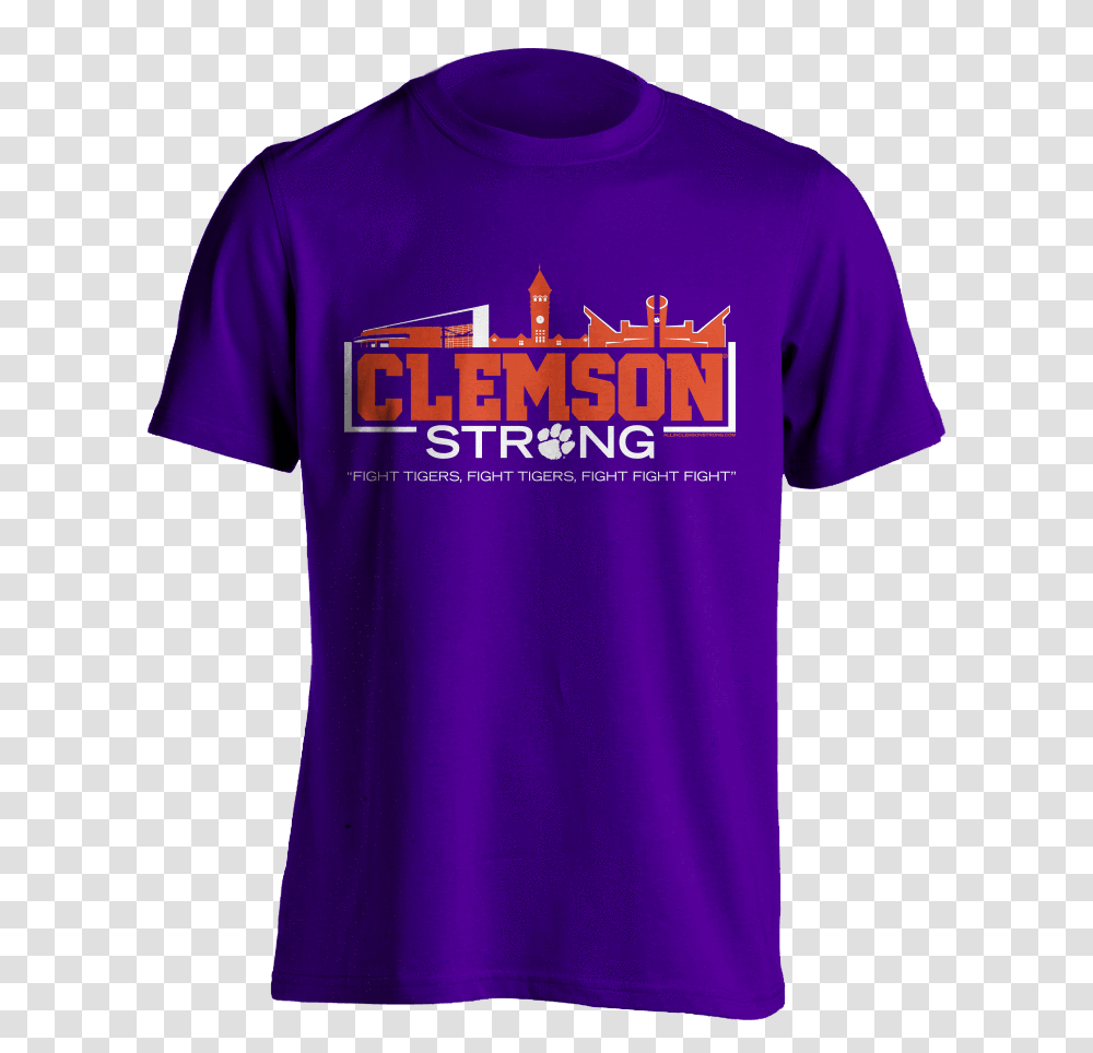 Clemson Strong T Stark Industries, Clothing, Apparel, T-Shirt, Dye Transparent Png