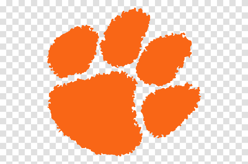 Clemson Tiger Paw Cake Ideas And Designs Clemson Tiger Paw, Stain, Bonfire, Flame Transparent Png