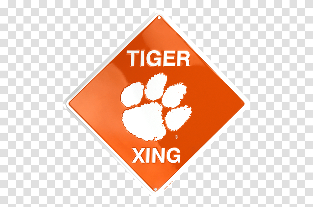 Clemson Tiger Xing Clemson Flag, Logo, Trademark, Label Transparent Png