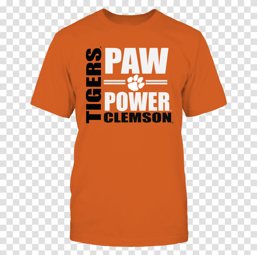 Clemson Tigers Gear Paw Power T Shirt Uk Soccer Shop, Apparel, T-Shirt, Sleeve Transparent Png
