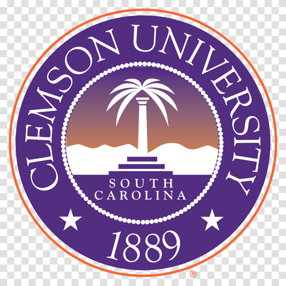 Clemson University Founded, Logo, Trademark, Badge Transparent Png