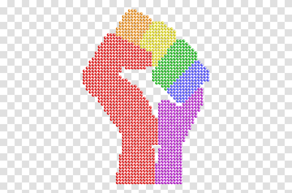 Clenched Fist Rainbow Colors Remix Rainbow Fist, Number, Rug Transparent Png
