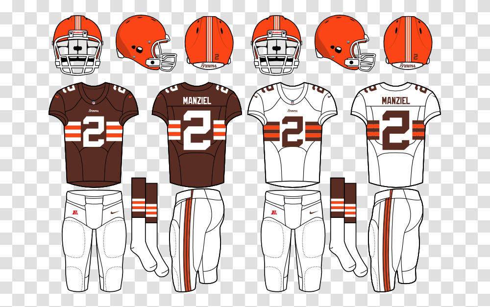 Cleveland Brown Cleveland Browns Number Font, Helmet, Shirt Transparent Png