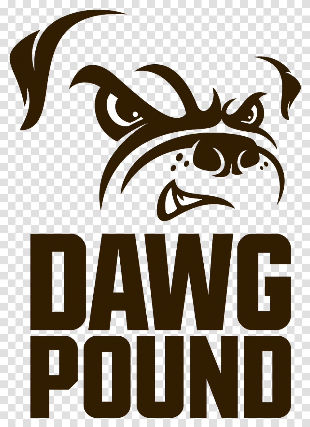 Cleveland Browns Dawg Pound Decal Logo Cleveland Browns Dawg Pound, Dragon, Text, Word, Crowd Transparent Png