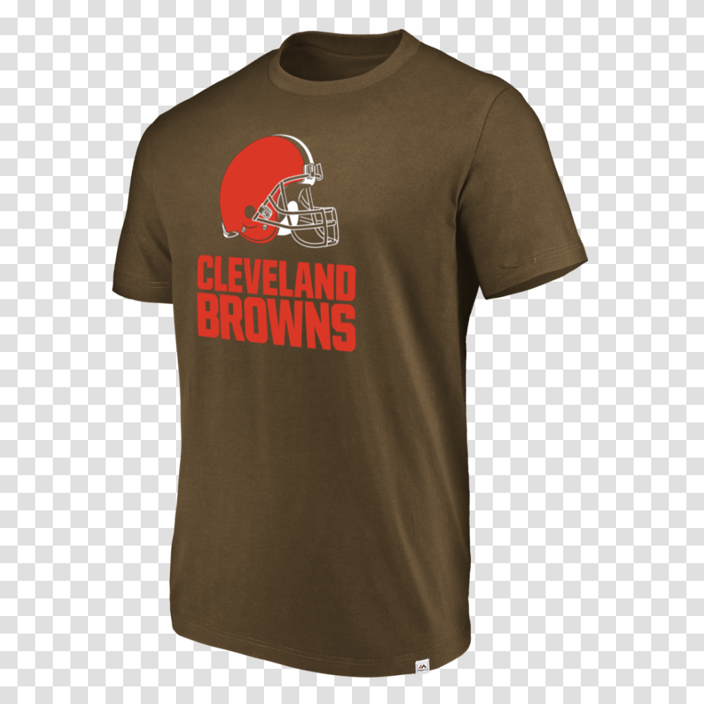 Cleveland Browns Majestic Mens Brown Flex Logo T Shirt, Apparel, T-Shirt Transparent Png