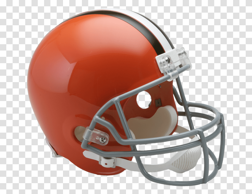 Cleveland Browns Vsr4 Replica Throwback Helmet Football Helmet, Apparel, American Football, Team Sport Transparent Png