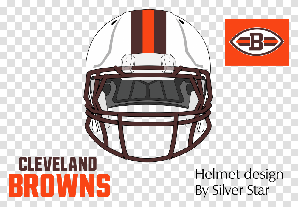 Cleveland Browns White Helmet Mock Up Cleveland Browns B Logo, Clothing, Apparel, Football Helmet, American Football Transparent Png