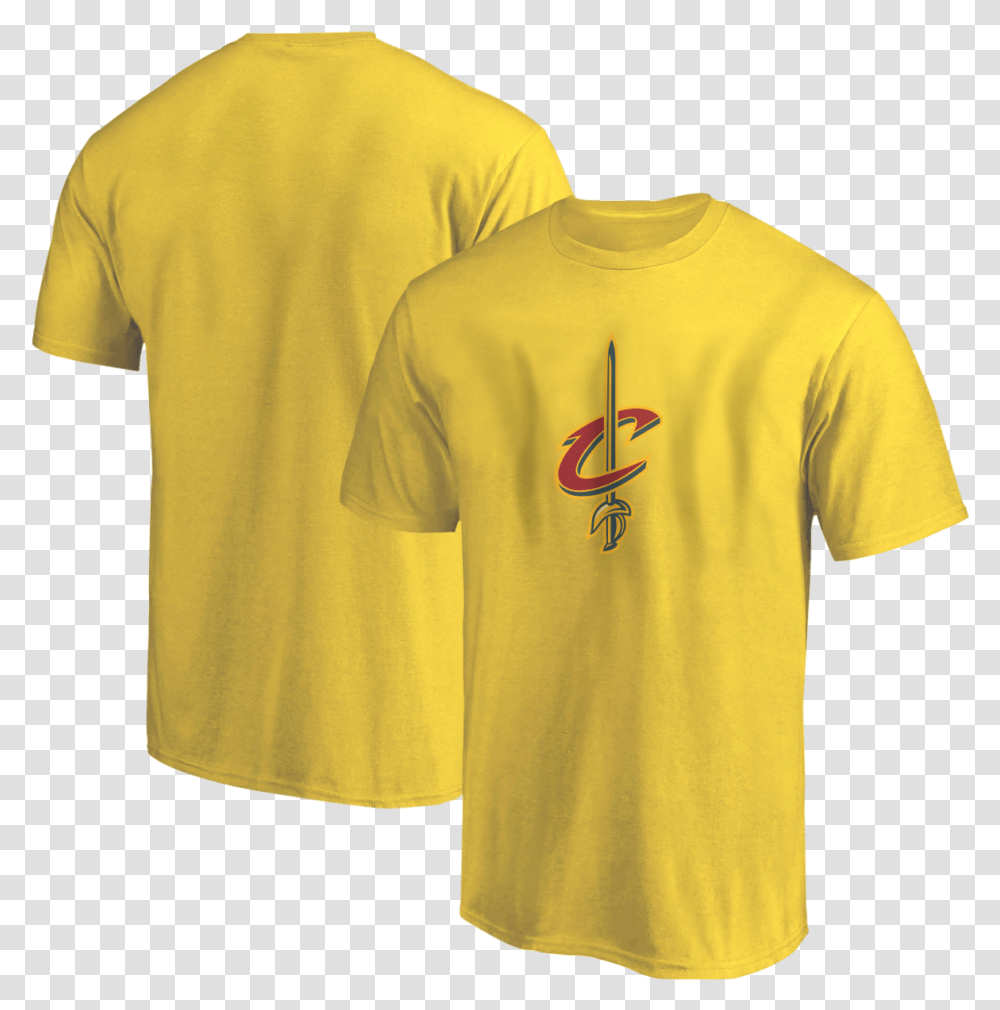Cleveland Cavaliers Logo Tshirt, Clothing, Apparel, T-Shirt, Person Transparent Png