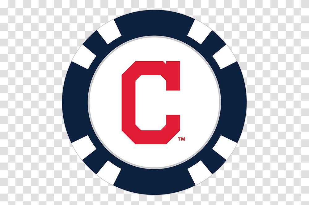 Cleveland Indians Poker Chip Ball Marker, Number, Logo Transparent Png