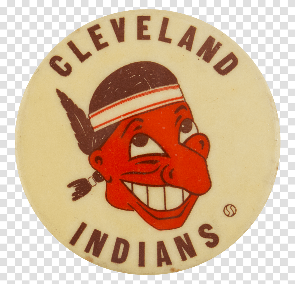 Cleveland Indians Sports Button Museum Cartoon, Logo, Trademark, Badge Transparent Png