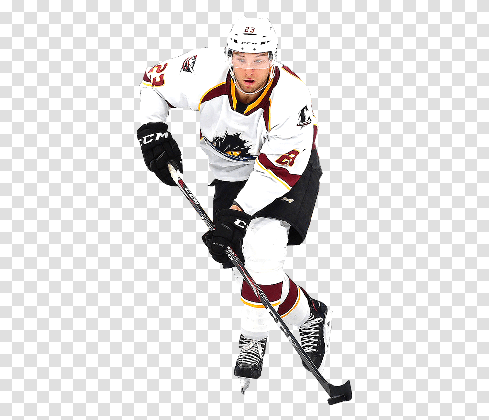 Cleveland Monsters College Ice Hockey, Helmet, Clothing, Person, People Transparent Png