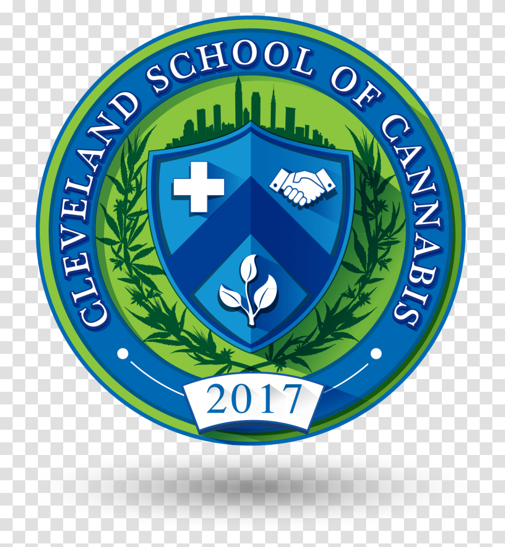 Cleveland School Of Cannabis, Logo, Trademark, Badge Transparent Png