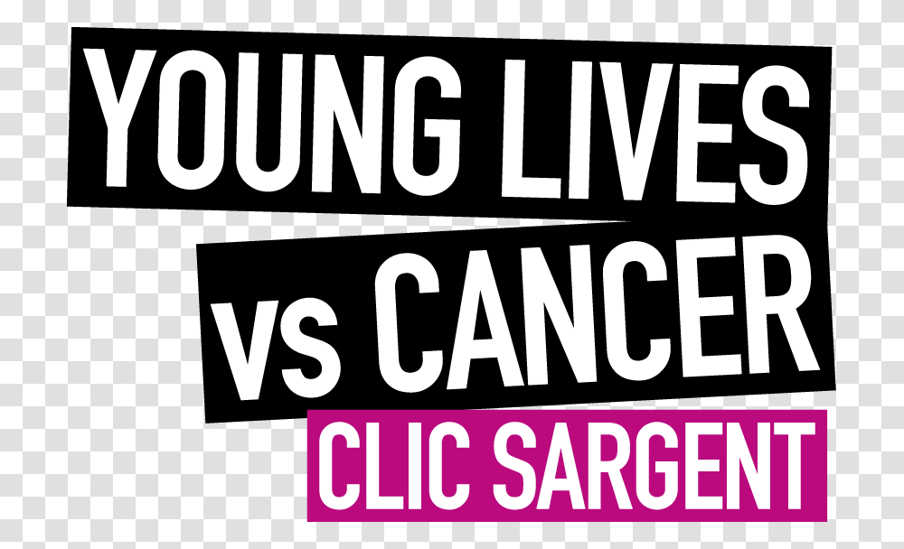 Clic Sargent Strap Logo 2017 Young Lives Vs Cancer Clic Sargent, Word, Alphabet Transparent Png