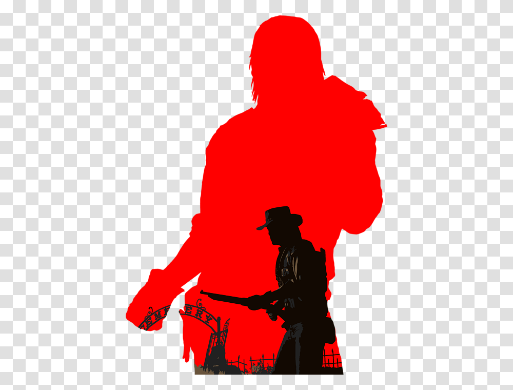 Click And Drag To Re Position The Image If Desired Red Dead Redemption, Person, Human, Silhouette, Kneeling Transparent Png