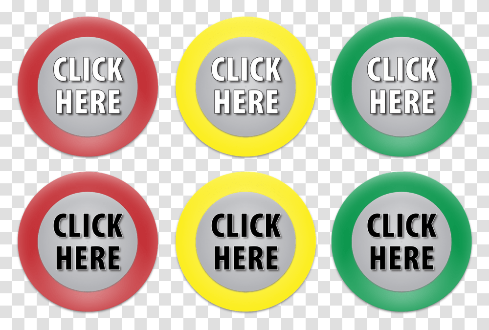 Click Click Here Stop Go Yield Button Icon Web Click Green Button Free Vector, Label, Number Transparent Png
