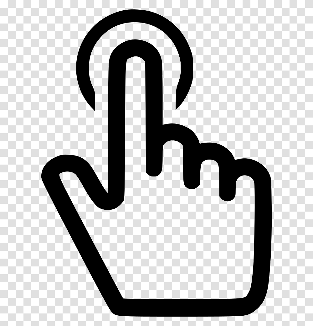 Click Finger Select Finger Point Icon, Stencil, Hammer, Tool Transparent Png