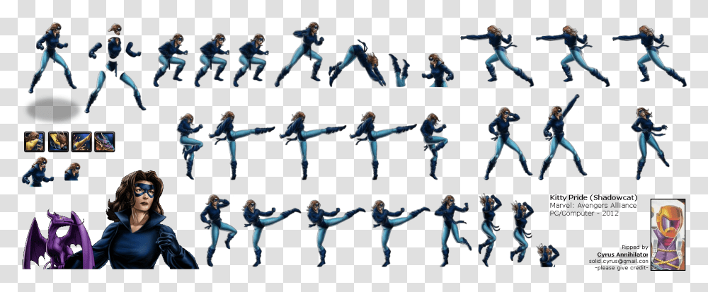 Click For Full Sized Image Kitty Pryde Shadowcat Marvel Avengers Alliance, Person, Sunglasses, Dance, Acrobatic Transparent Png