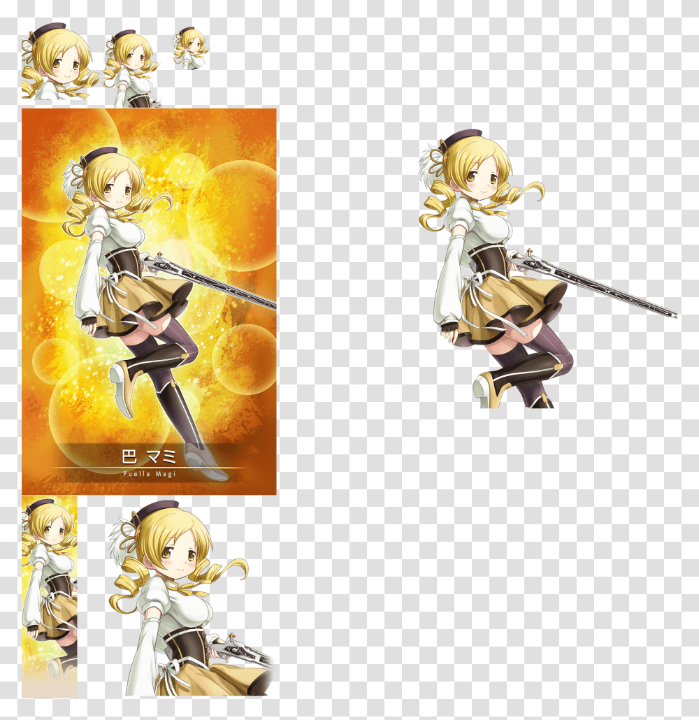 Click For Full Sized Image Mami Tomoe Mami Tomoe Magia Record, Person, Samurai, Sweets, Duel Transparent Png