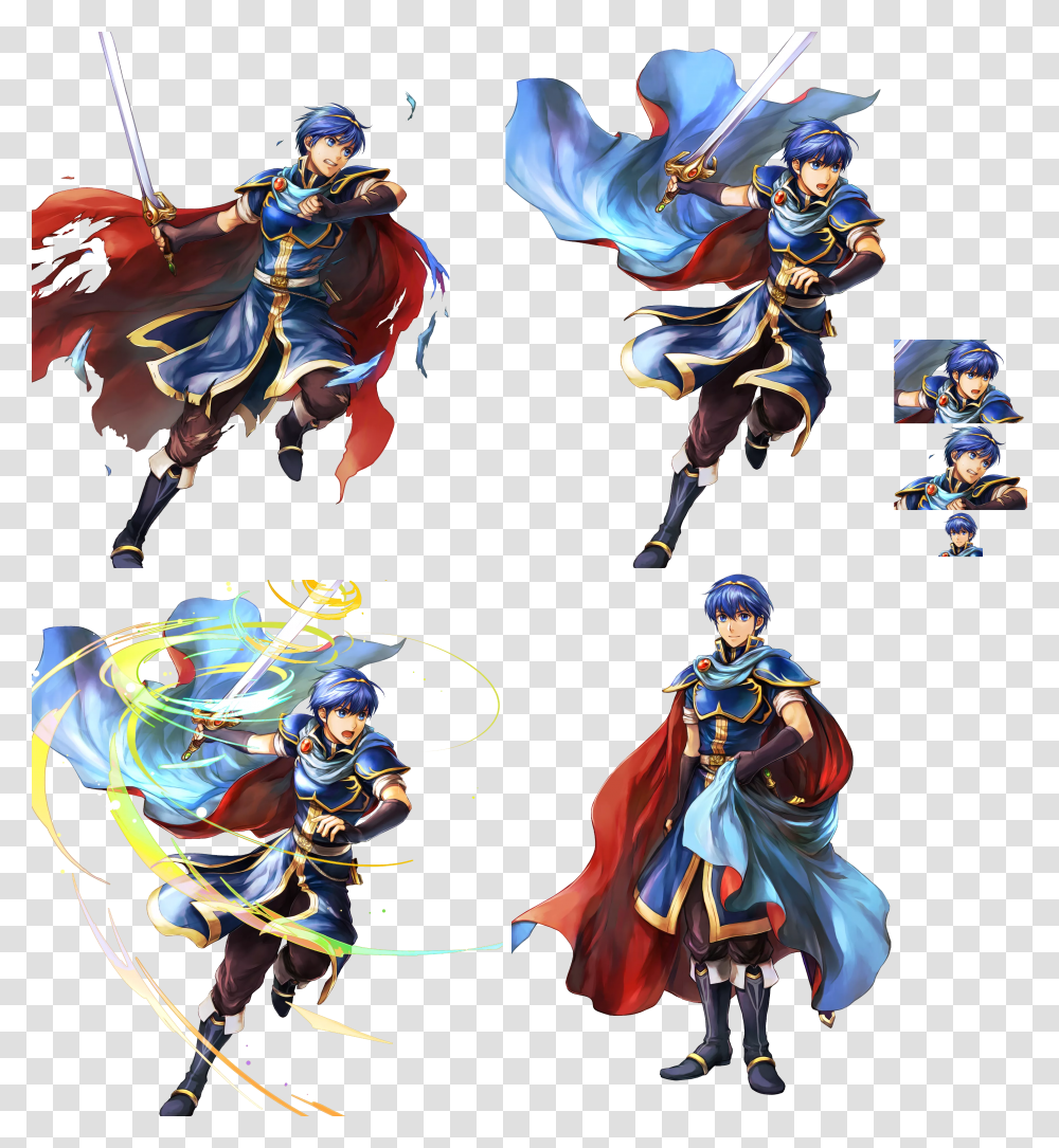Click For Full Sized Image Marth Marth Fire Emblem Heroes Sprite Transparent Png
