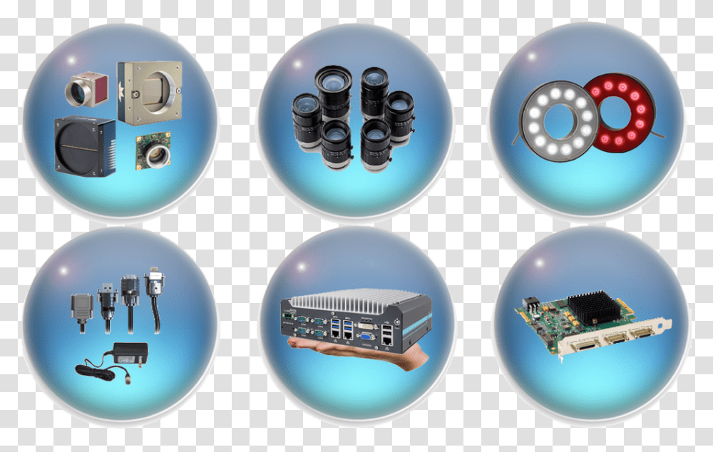 Click Icons To Learn More About Our Machine Vision Electronics, Sphere Transparent Png