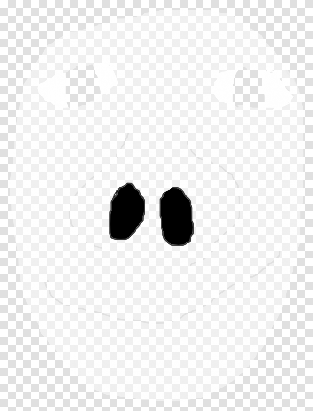 Click N Drag For A Spooky Ghost Sketch, Stencil Transparent Png