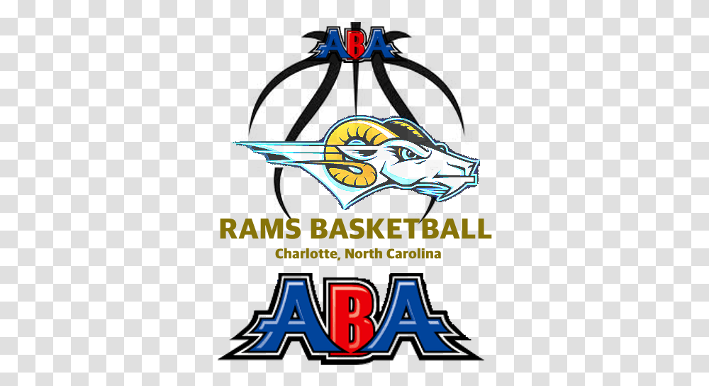 Click Shirts - Charlotte Rams Aba Aba Basketball Logo, Text, Graphics, Art, Symbol Transparent Png