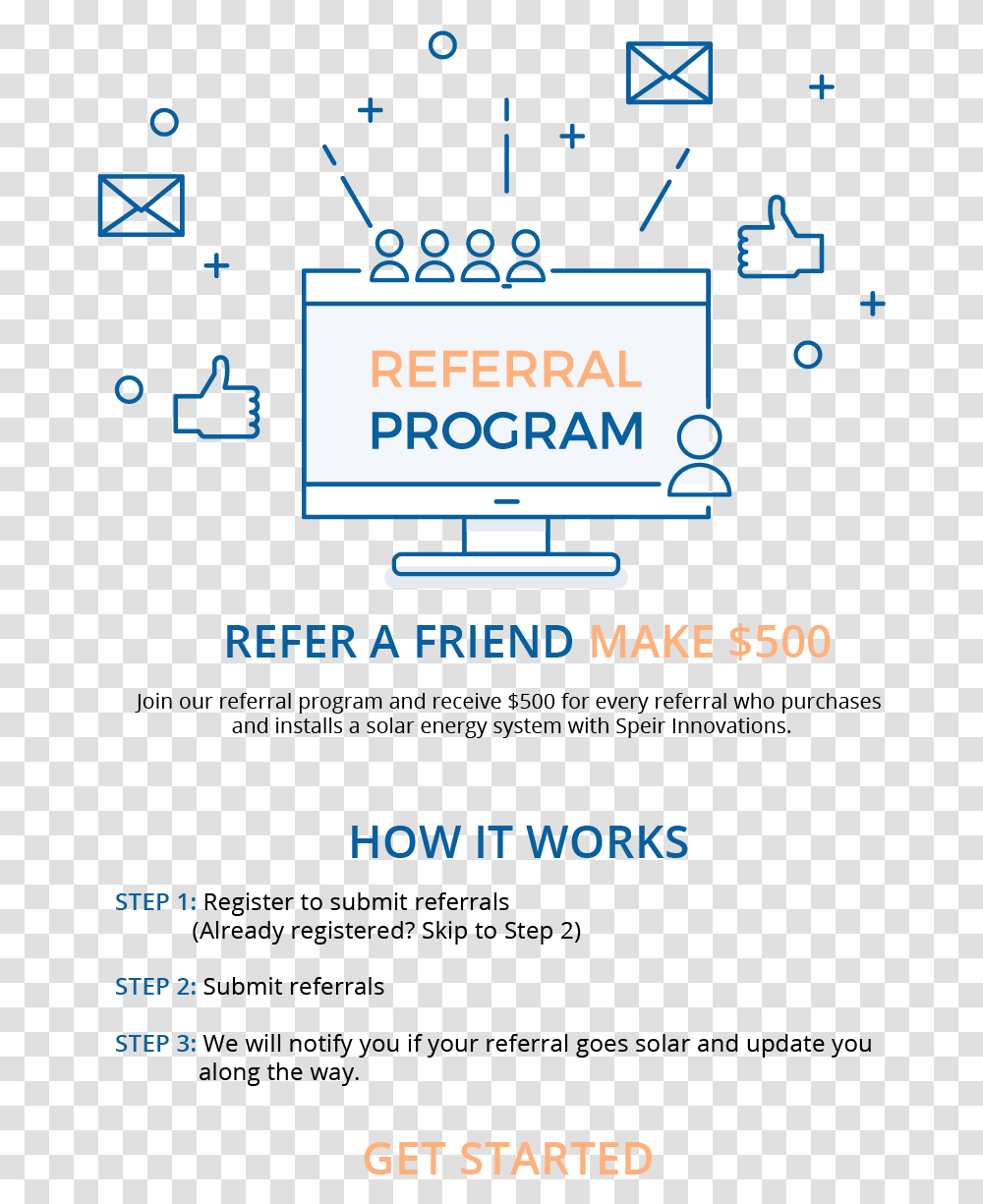 Click The Button To Register For Our Referral Program Prosper, Monitor, Screen, Electronics Transparent Png