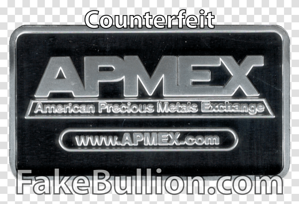 Click To Enlarge Image Apmex Bar Fake Reverse Label, Word, Logo, Trademark Transparent Png