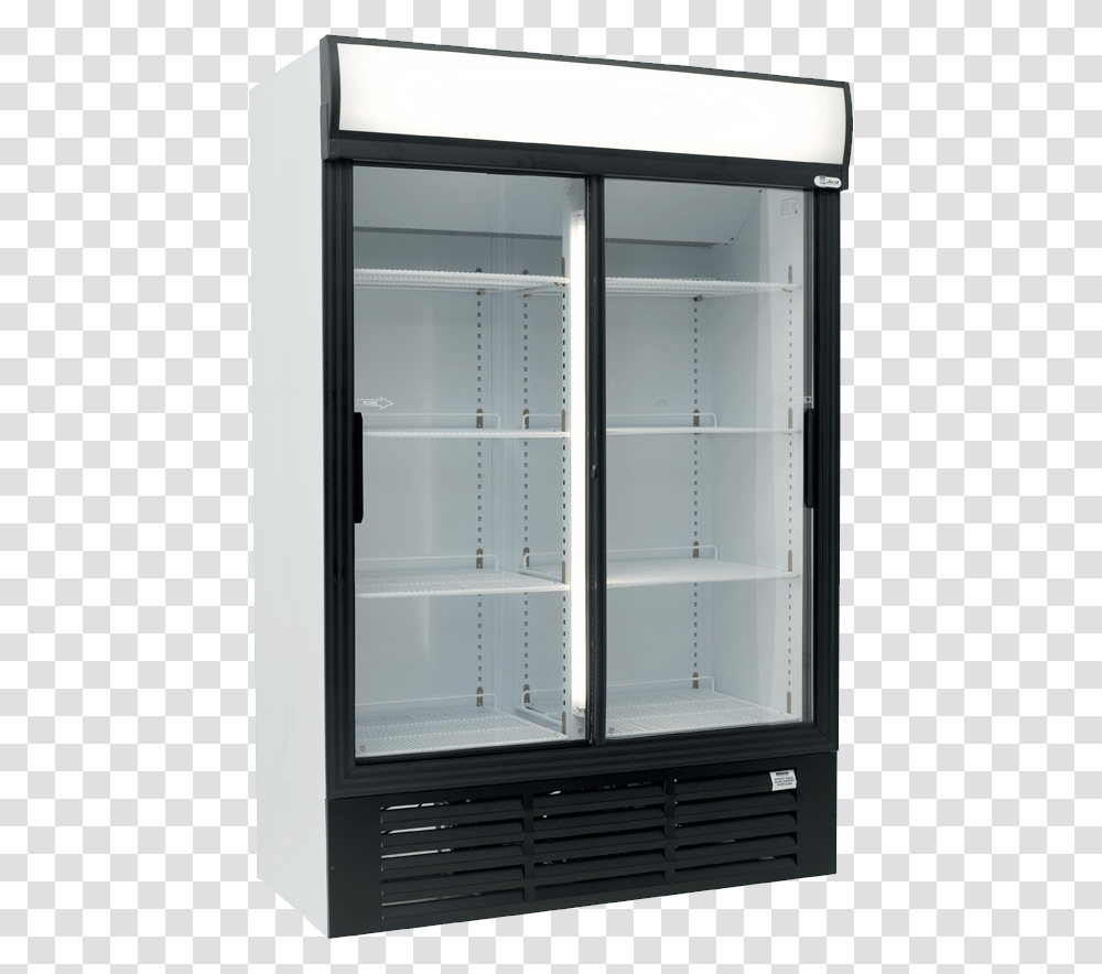 Click To Enlarge Image Big Beverage Cooler Sliding Double Sliding Door Fridge, Appliance, Refrigerator Transparent Png