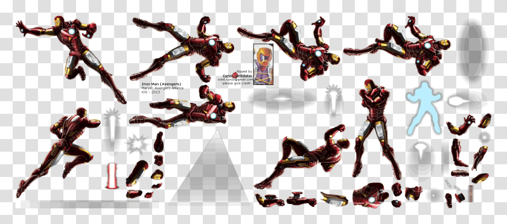 Click To View Full Size Iron Man Sprite Sheet Fly, Person, People, Leisure Activities, Meal Transparent Png