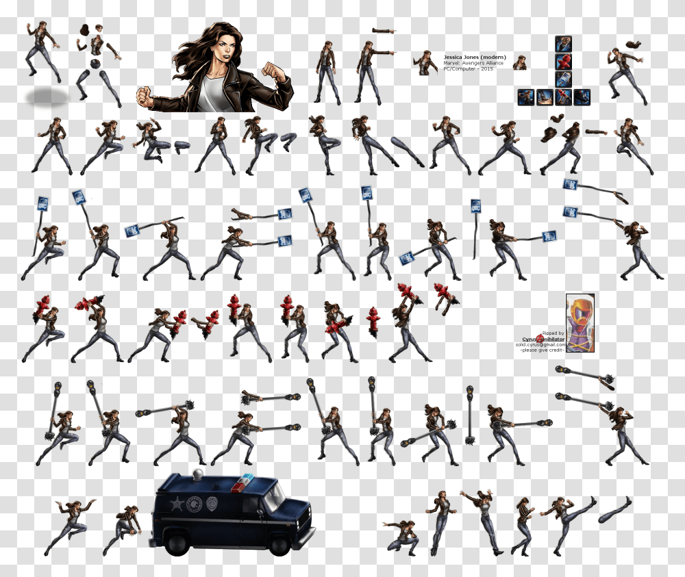 Click To View Full Size Jessica Jones Marvel Alliance, Duel, Person, Human, Weapon Transparent Png