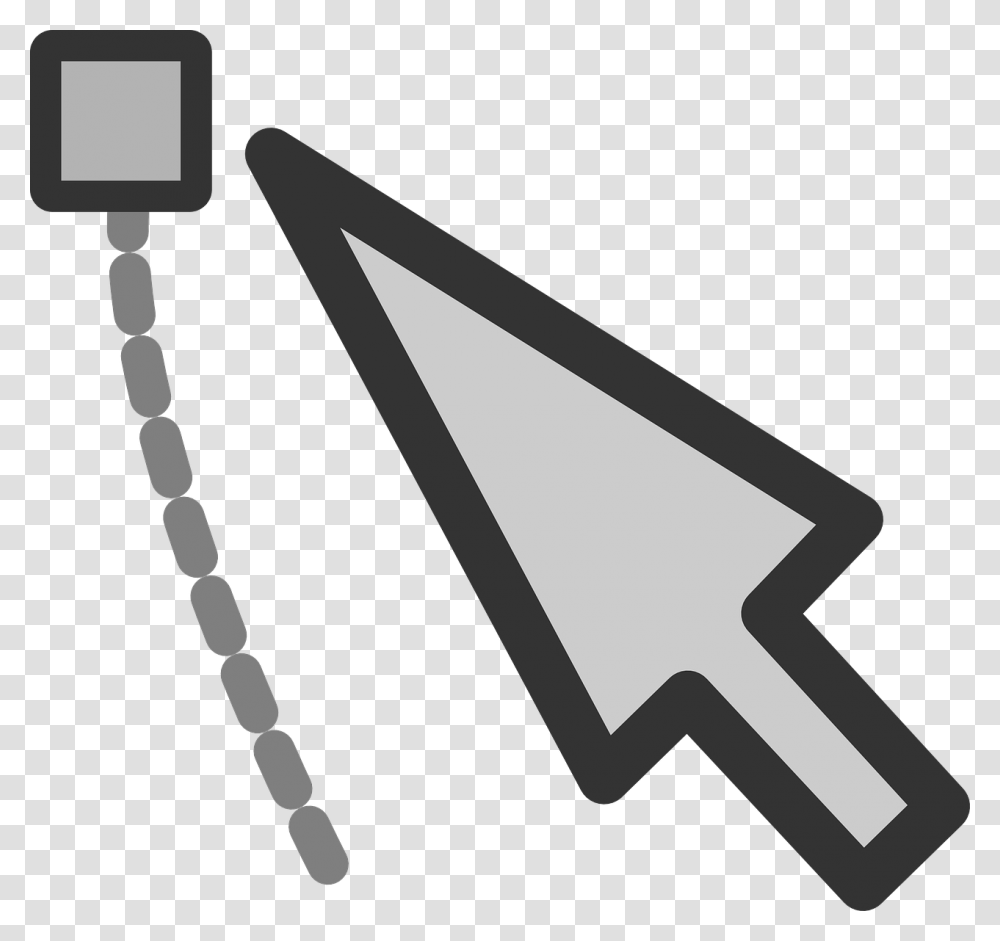 Clicker On Computer, Axe, Tool, Triangle, Arrowhead Transparent Png