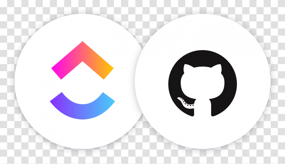 Clickup Icon Git Hub Logo, Symbol, Trademark, Text, Number Transparent Png
